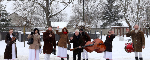Kapela Ludowa z kolędowaniem w Harasiukach i Hucisku
